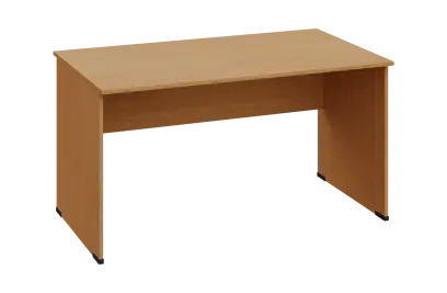 EPL 18 - 14 stůl kancelářský, dřevěná podnož, deska 18 mm, široký 1400 mm, buk Royal